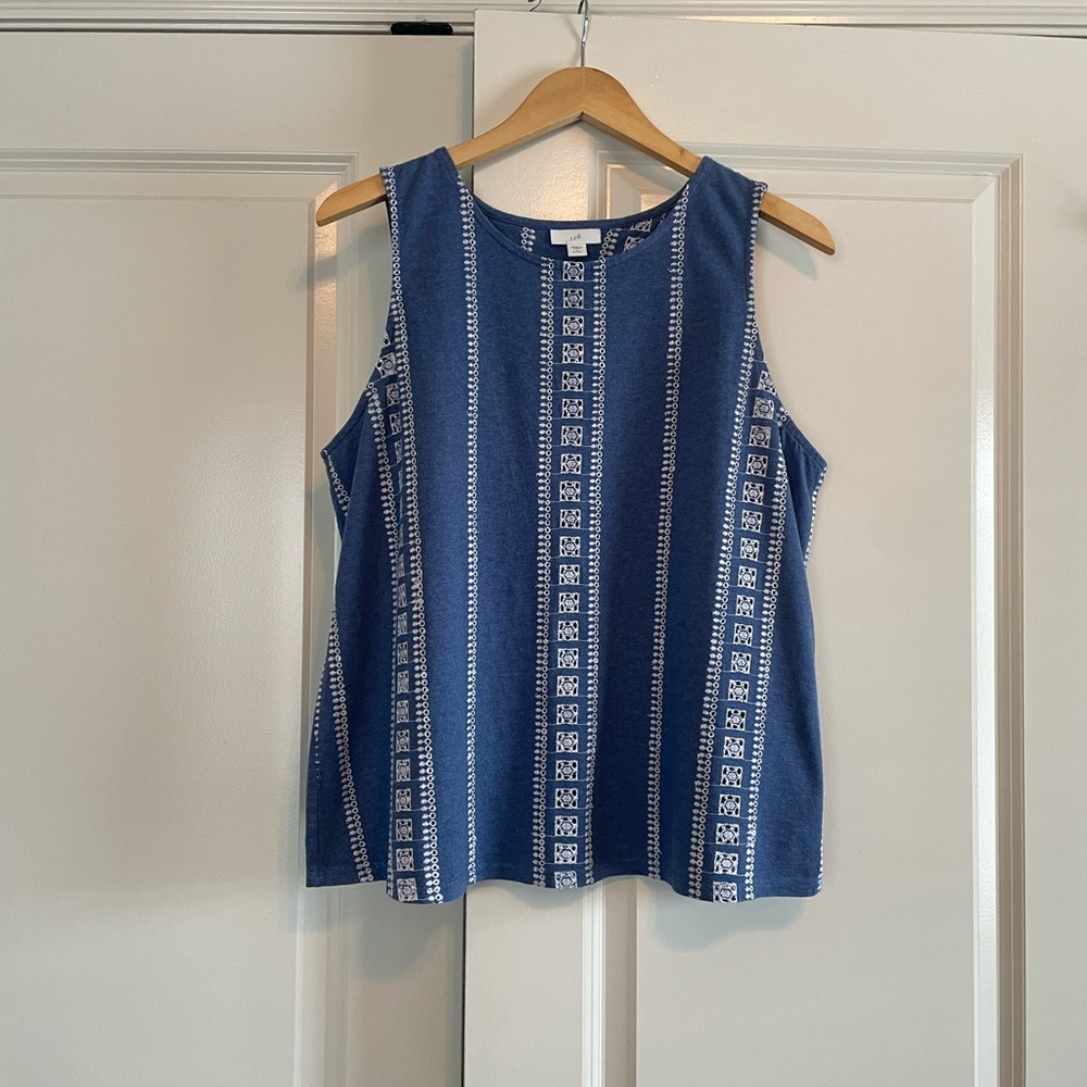 J. Jill Sleeveless Eyelet Top